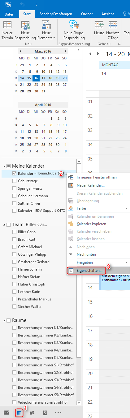 Kalender freigeben 1