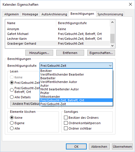 Kalender freigeben 4