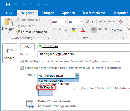 Kalender freigeben 6